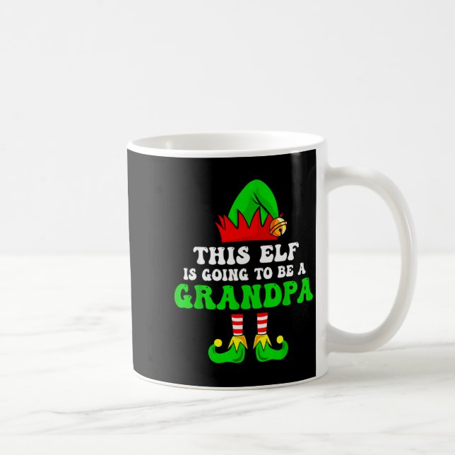 Taza De Café Baby Announcement Xmas Tee This Elf Is Going To Be (Derecha)