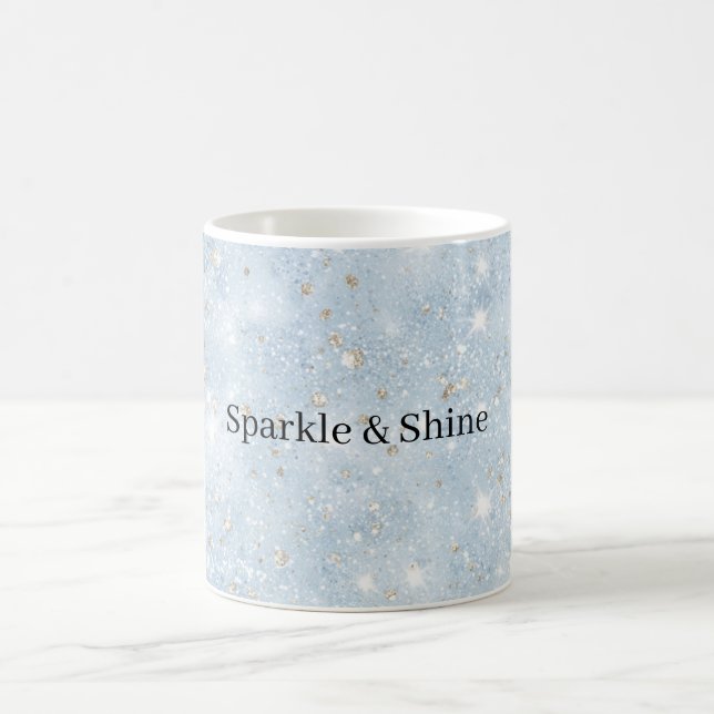 Taza De Café Baby Blue Brillo Falso   (Centro)