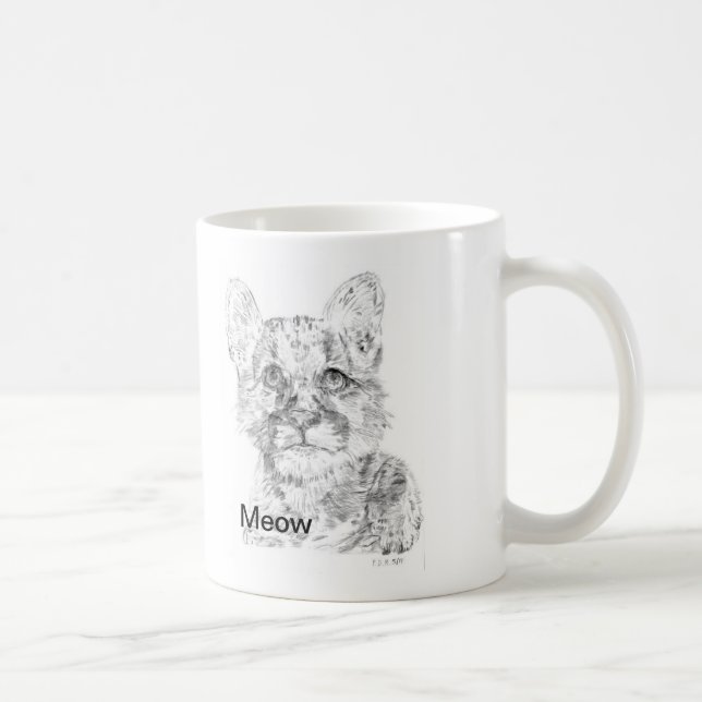 Taza De Café Baby Cougar Mug (Derecha)