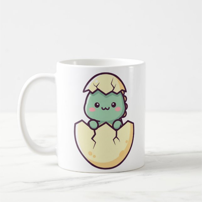 Taza De Café Baby Dino Hatchling (Izquierda)