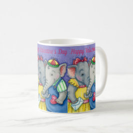 TAZA DE CAFÉ BABY ELEFANTES PRIMERO AMOR, AMIGOS CUTOS PACHIDER