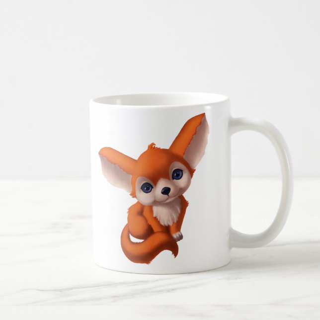 Taza De Café Baby Fennec Fox (Derecha)