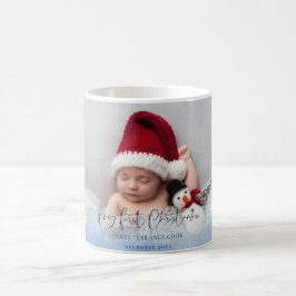 Taza De Café Baby First Christmas Photo Overlay