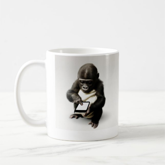 Taza De Café Baby gorilla Mug / チビゴリラのマグカップ　Gorilla Life (Izquierda)