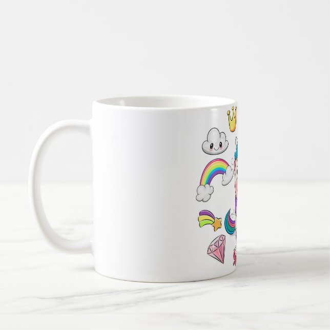 TAZA DE CAFÉ BABY LUCKY UNICORN MUG PARA CHICAS DULCES (Izquierda)