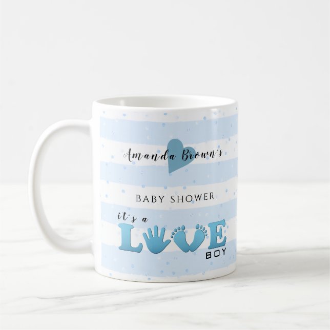 Taza De Café Baby Shower Love Baby (Izquierda)