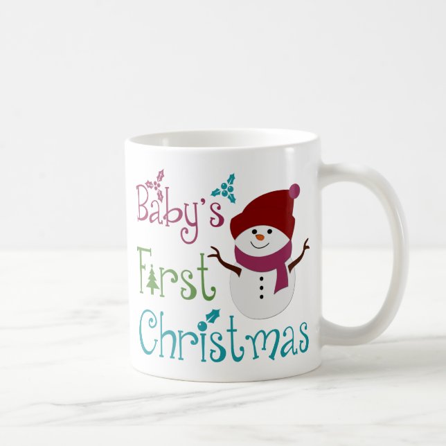 Taza De Café Babys adorables Primera Navidad (Derecha)