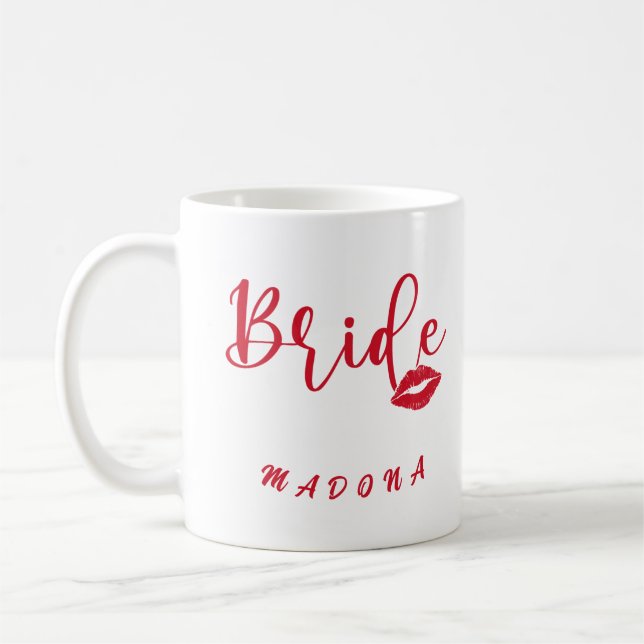Taza De Café Bachelorette Bride Personalizada (Izquierda)