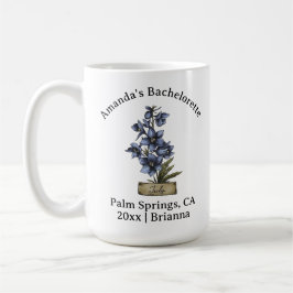 Taza De Café Bachelorette Nacimiento Mes Flor Julio Larkspur