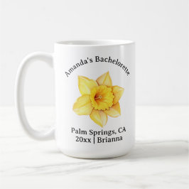 Taza De Café Bachelorette Nacimiento Mes Flor Marzo Daffodil