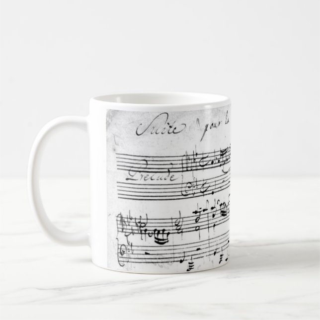 Taza De Café Bach's Lute Suite (Izquierda)