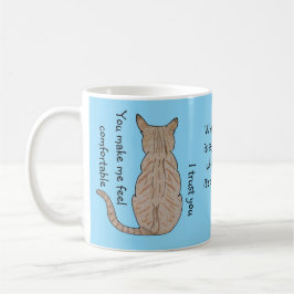 Taza De Café Back of Cat Baby Blue