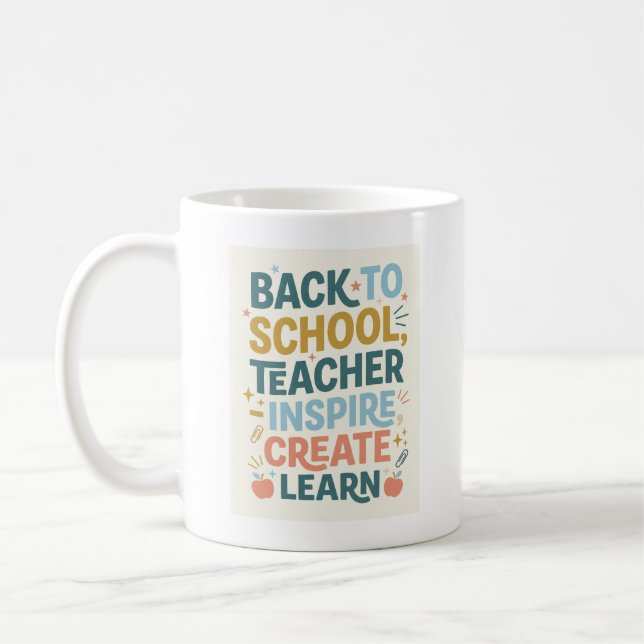 Taza De Café Back to School Teacher gift (Izquierda)