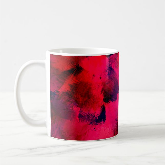 Taza De Café Background texture template red (Izquierda)