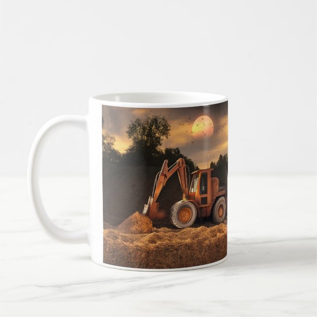 Taza De Café Backhoe (Izquierda)