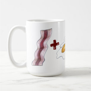 Taza De Café BACON de emparejamiento de comida clásico + HUEVOS