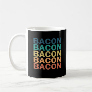 Taza De Café Bacon Nombre Bacon Vintage Retro Bacon Nombre