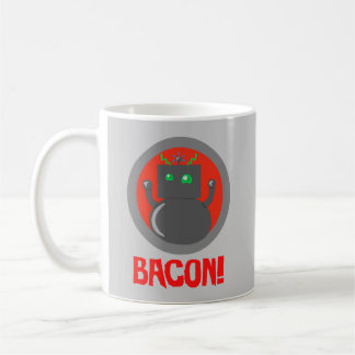 Taza De Café Bacon Robot