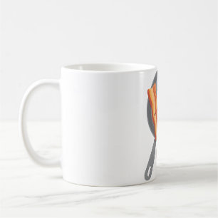 Taza De Café Bacon y huevos cocidos con bollo