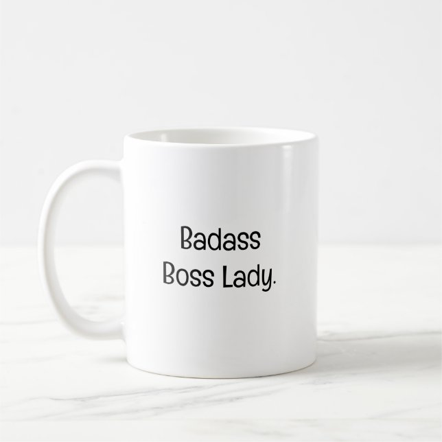 Taza De Café Badass Boss Lady (Izquierda)