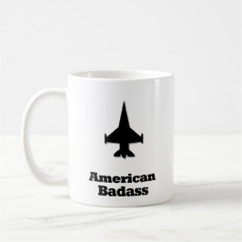Taza De Café Badass contra Jet American