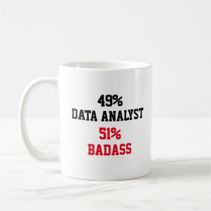 Taza De Café Badass de Data Analyst