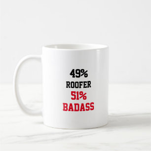 Taza De Café Badass del techo