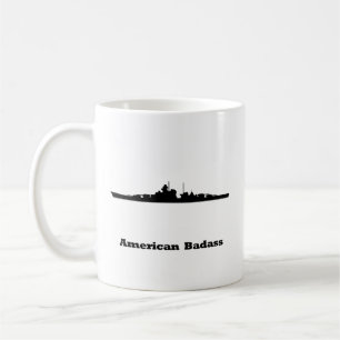 Taza De Café Badass estadounidense BB