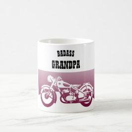 Taza De Café BADASS GRANDPA - Regalo de motocicletas para motos