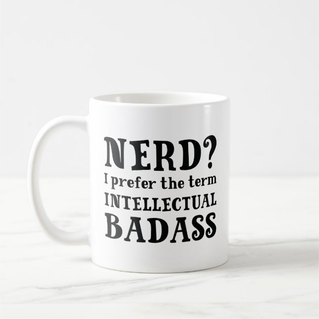 Taza De Café Badass intelectual (Izquierda)