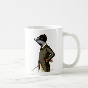 Taza De Café Badger El Retrato Del Piloto