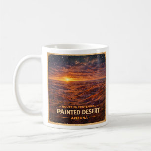Taza De Café Badlands Pintadas Mañana Arizona Bajo las Estrella