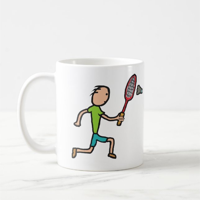 Taza De Café Badminton (Izquierda)