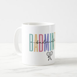 Taza De Café Bádminton Deportivo & Elegante