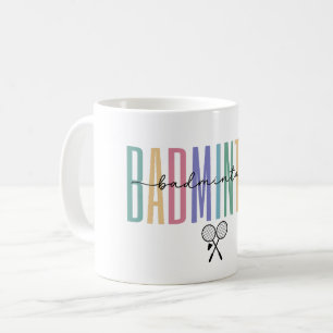 Taza De Café Bádminton Deportivo & Elegante