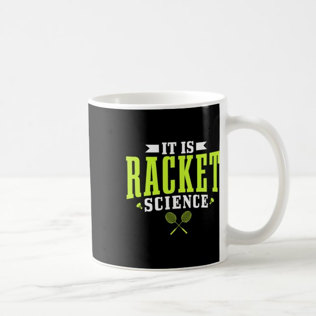 Taza De Café Badminton Es Craqueta Ciencia Hombres Mujeres Grac (Derecha)