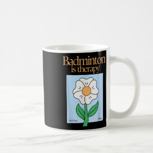 Taza De Café Badminton es Terapia Racket Stress Relief Mi