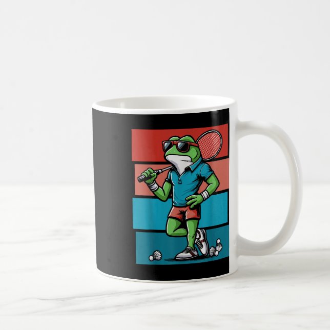 Taza De Café Badminton Frog Shuttle Poona  (Derecha)