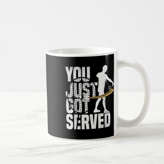 Taza De Café Badminton Game Lover Served Shuttle Player Badmint (Derecha)