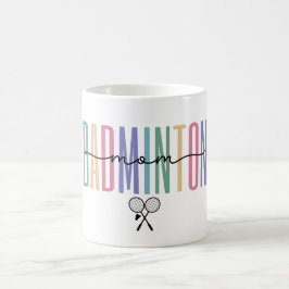 Taza De Café Badminton Mom Colorful
