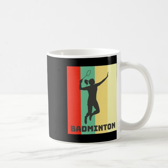 Taza De Café Badminton Player Badminton Lover (Derecha)