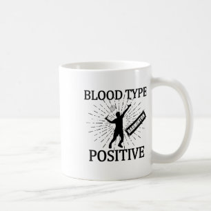 Taza De Café Bádminton Positivo Lanzadera Cancha Juego Deporte