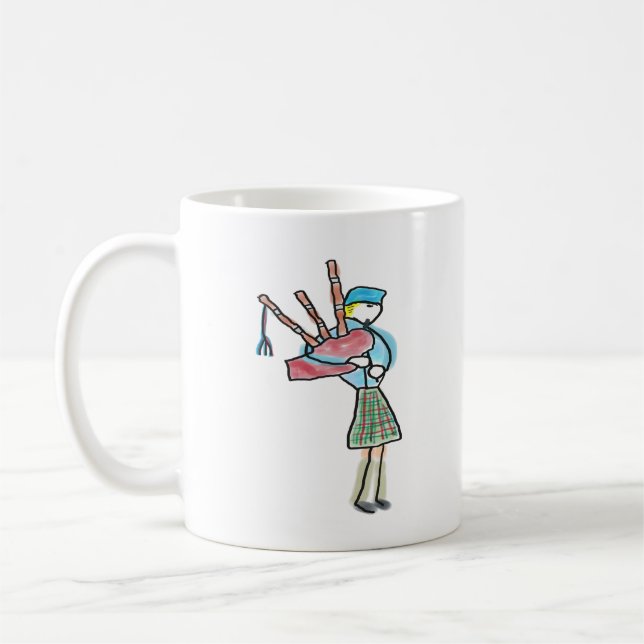 Taza De Café Bagpipe Playing (Izquierda)