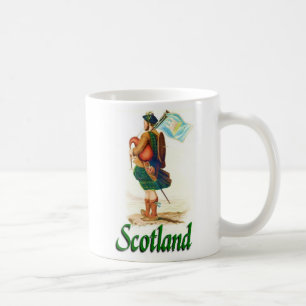 Taza De Café Bagpiper de Escocia