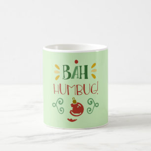 Taza De Café Bah Humbug con Red Bauble