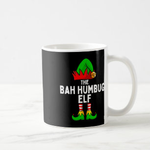Taza De Café Bah Humbug Elf Matching Family Navidades