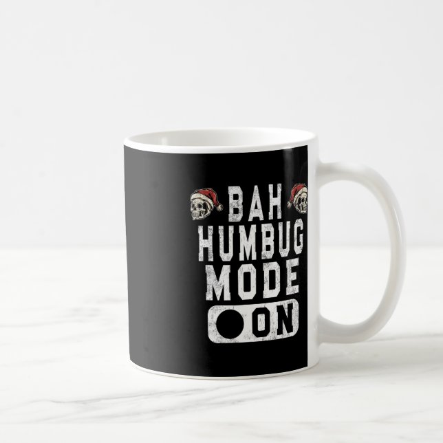 Taza De Café Bah Humbug Mode On - Navidades divertidos Actitud  (Derecha)