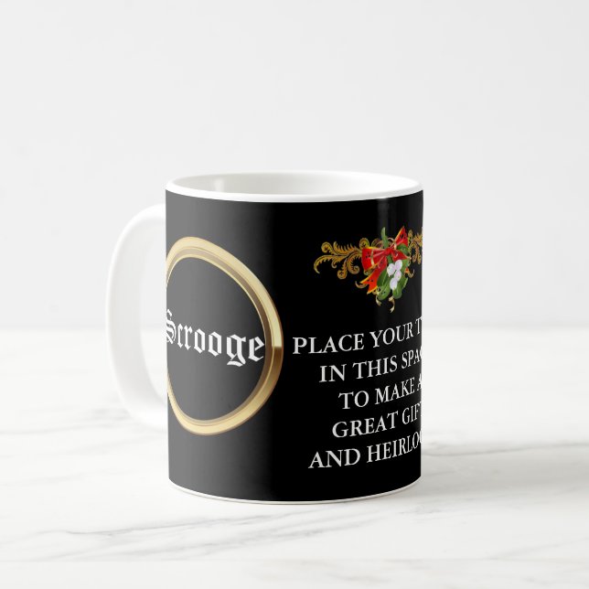 Taza De Café ¡Bah Humbug! Regalo de Navidades personalizados (Anverso izquierdo)