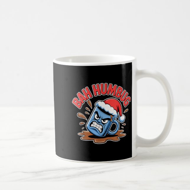 Taza De Café Bah Humbug Santa's Coffee Mug Sarcastic Christmas  (Derecha)