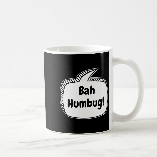 Taza De Café Bah Humbug Speech Bubble Toddler T Shirt  (Derecha)